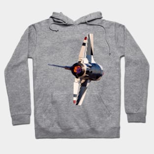 Thunderbird F-16C Afterburner no background Hoodie